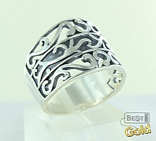 серебряное кольцо