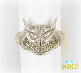 Серебряное кольцо Чеширский кот
